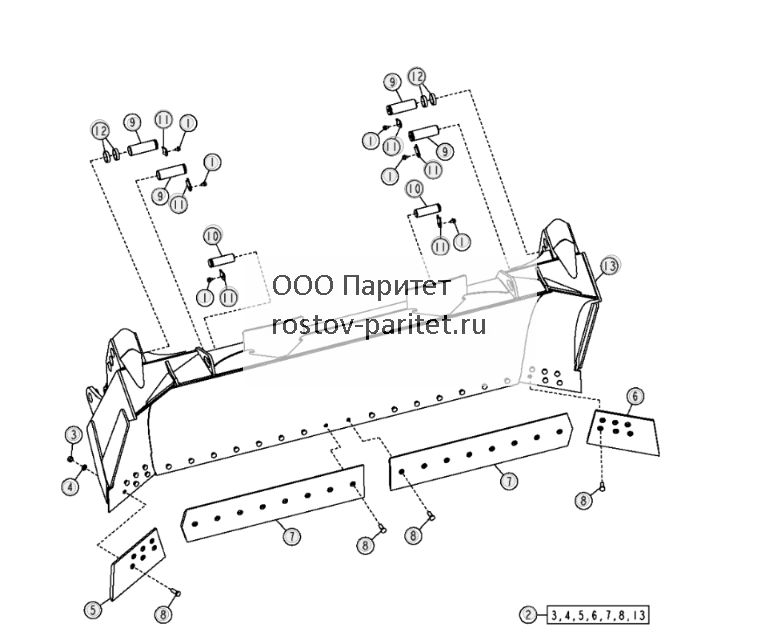 Полуподковообразный отвал (128 дюймов) ( - 181537) - ST26458 330.jpg